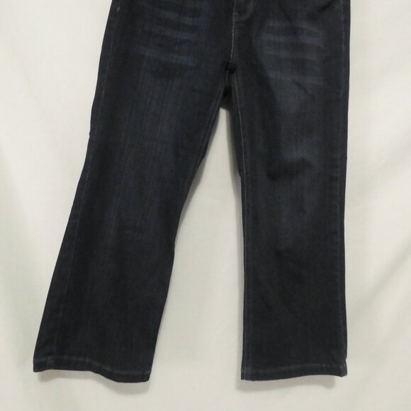 R JEANS Petites | size 26P | Classic Dark Wash Straight Leg Jeans - Picture 7 of 16